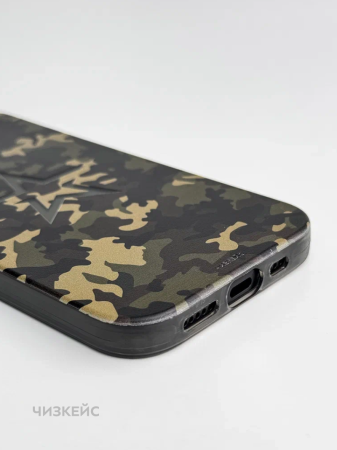 Чехол Чизкейс MagSafe iPhone 15 Звезда2 черный