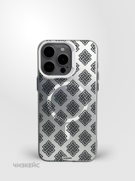 Чехол Чизкейс MagSafe iPhone 16 Pro Max Улзы белый