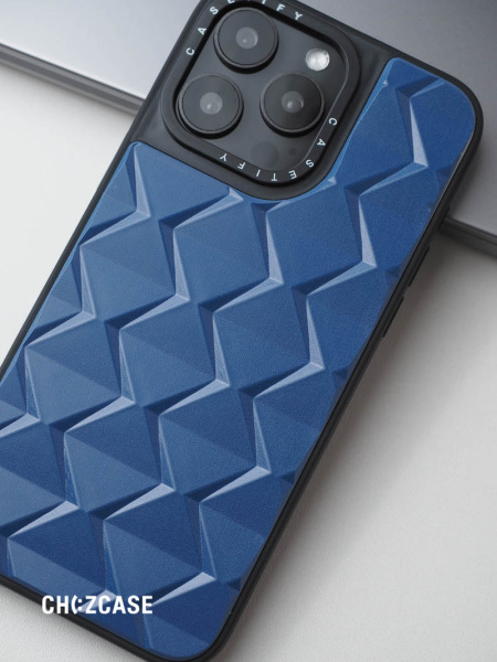 Чехол Призма iPhone 15 Pro синий