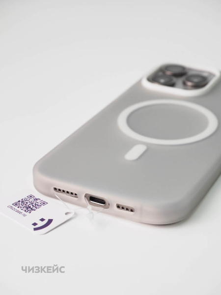 Чехол Дайкири Magsafe iPhone 16 Pro Max белый
