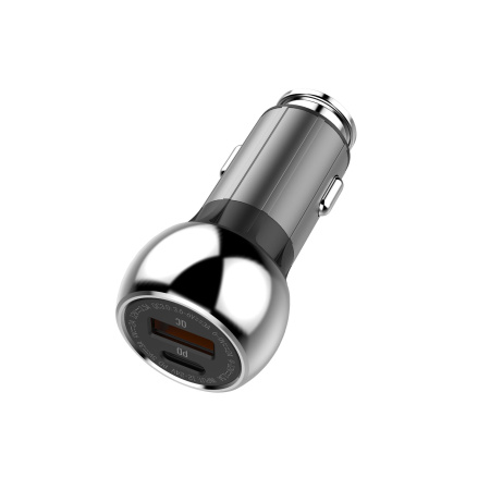 АЗУ-USB LDNIO C1 (2USB, QC3.0, 36W) + кабель Lightning черный/серебро