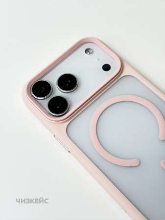 Чехол MOSBROS Comfortable Magsafe iPhone 17 розовый