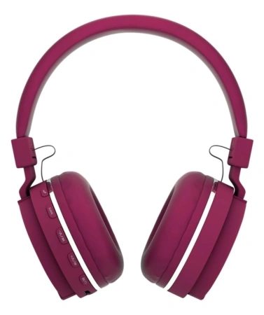 Наушники беспроводные More Choice HW15 (Bluetooth) полноразмерные красный