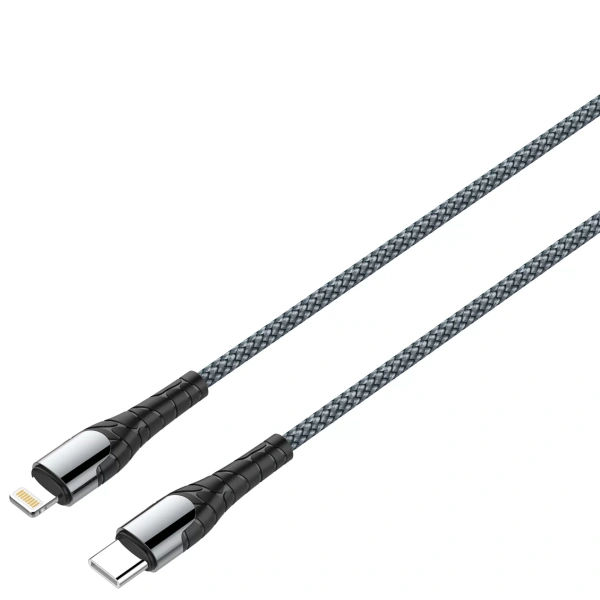 USB-кабель LDNIO LC112 Type-C/Lightning (PD 30W) 2 м серый