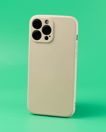Чехол- накладка MY COLORS iPhone 13 Pro Max силикон бежевый