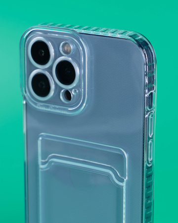 Чехол- накладка Slot iPhone 13 Pro силикон прозрачный