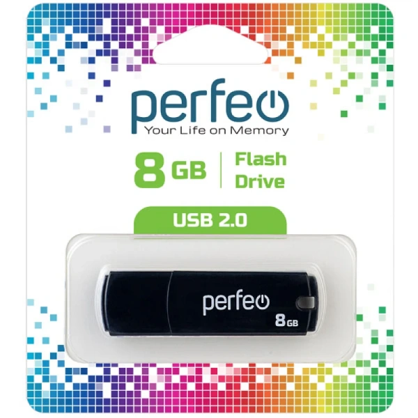USB-накопитель 8 GB Perfeo C05 черный
