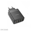 СЗУ HOCO C127A (3USB-A, 1USB-C, 3A, QC3.0, PD 45W) черный