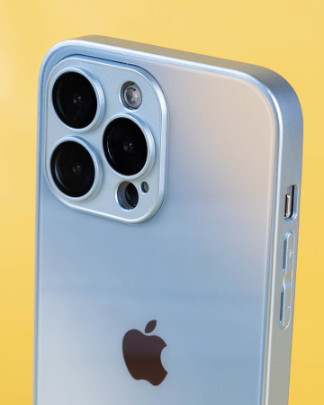 Чехол- накладка Galactic iPhone 14 Pro Max голубой