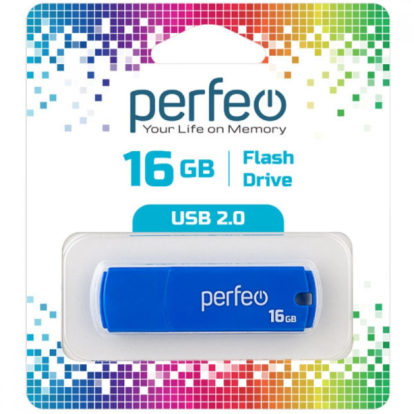 USB-накопитель 16 GB Perfeo C05 синий