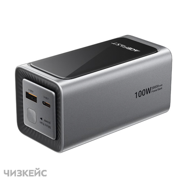 Внешний аккумулятор AceFast M33 20000 mAh (2USB-C + 1USB-A, LED, PD 100W) черный