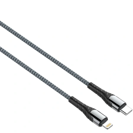 USB-кабель LDNIO LC112 Type-C/Lightning (PD 30W) 2 м серый