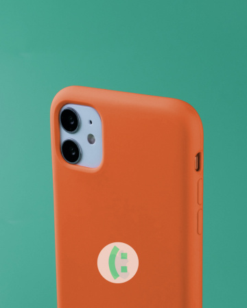 Чехол- накладка Apple Simple Case iPhone 12/iPhone 12 Pro нектарин