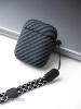Чехол Luxo Carbon Apple AirPods 1/2 черный