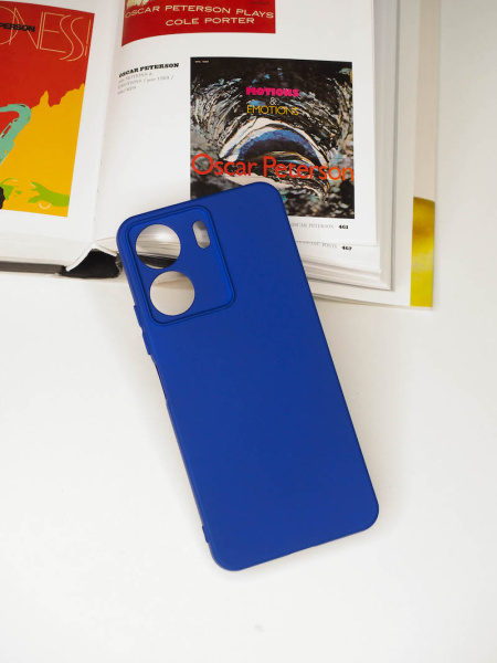 Чехол- накладка Silicone Cover Honor 90 Lite/X50i 5G синий