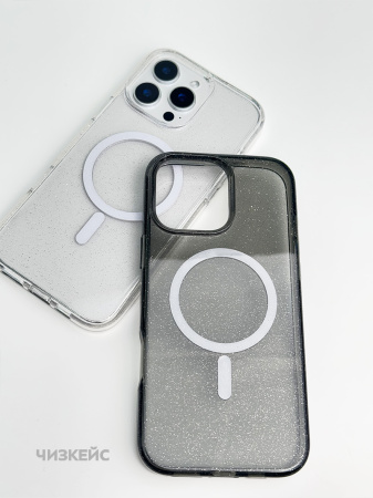 Чехол Звездопад iPhone 16 MagSafe черный
