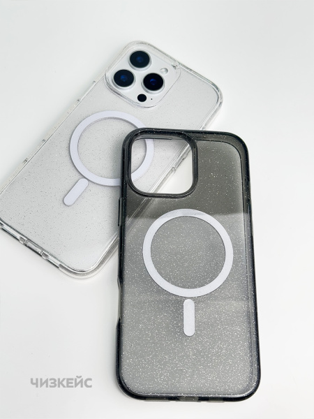 Чехол Звездопад iPhone 16 MagSafe черный
