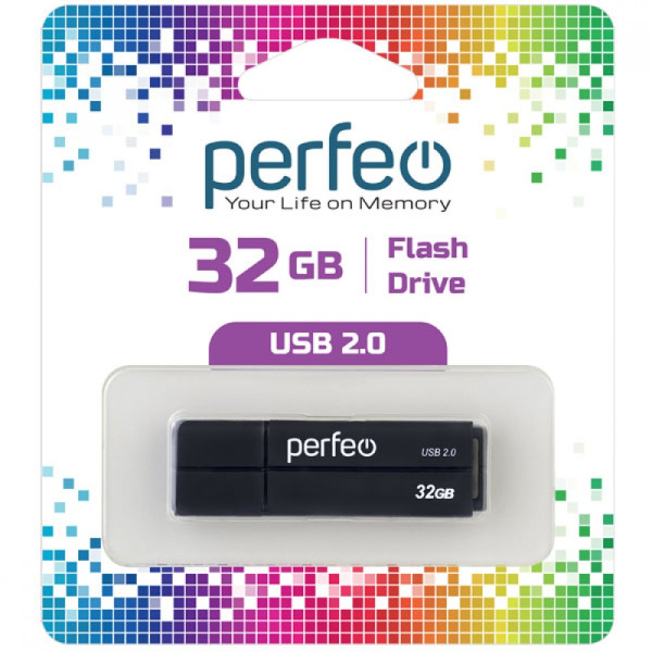 USB-накопитель 32 GB Perfeo C01G2 черный
