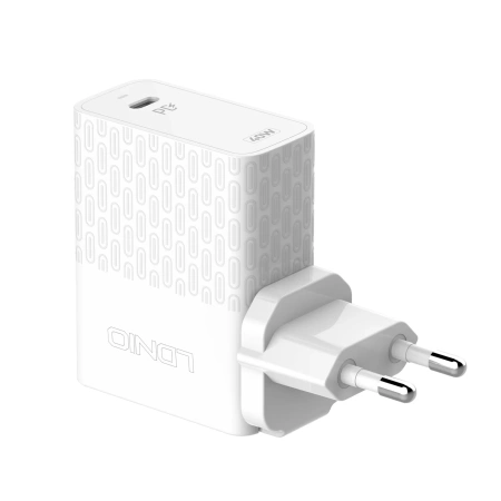 СЗУ-USB LDNIO A1405C (Type-C, PD, QC 4.0, 40W) + кабель Type-C/Lightning белый