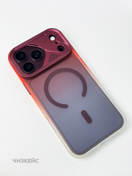Чехол Марафон iPhone 17 Pro Max/18 Pro Max MagSafe бордо