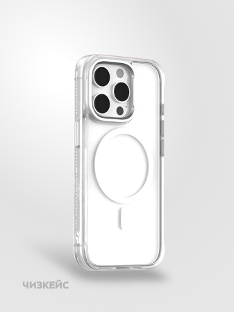 Чехол Отражение iPhone 15 Pro белый