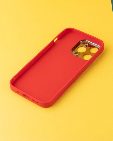 Чехол- накладка Glam iPhone 12 красный