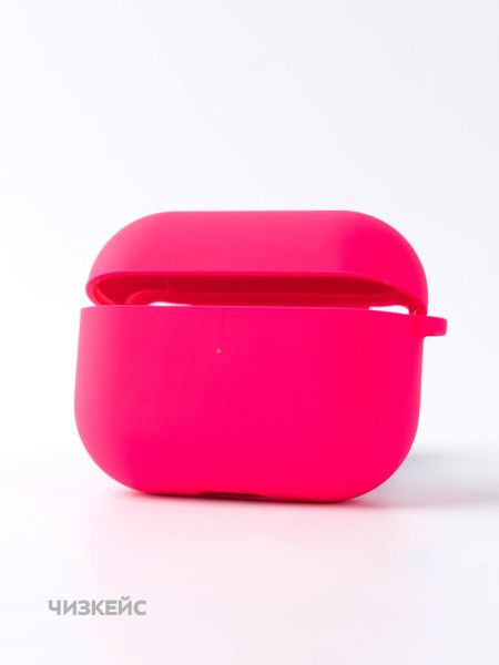 Чехол Apple AirPods Pro 3 Silicone Case ярко-розовый