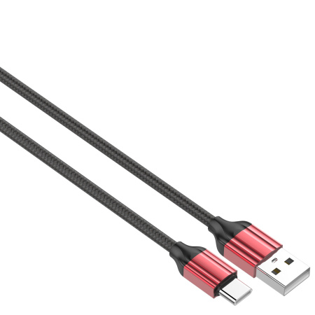 USB-кабель LDNIO LS431 Type-C (2.4А) 1 м красный
