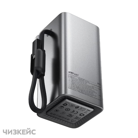 Внешний аккумулятор AceFast M33 20000 mAh (2USB-C + 1USB-A, LED, PD 100W) черный