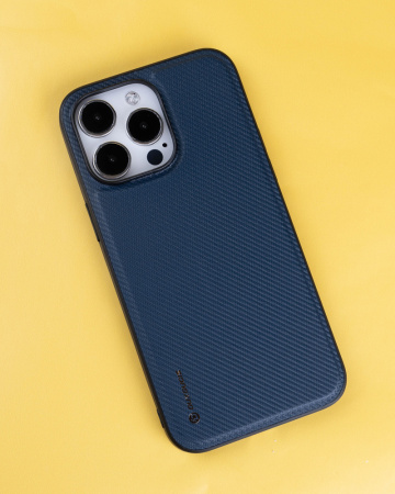 Чехол- накладка Dux Ducis FINO iPhone 14 Pro силикон темно-синий