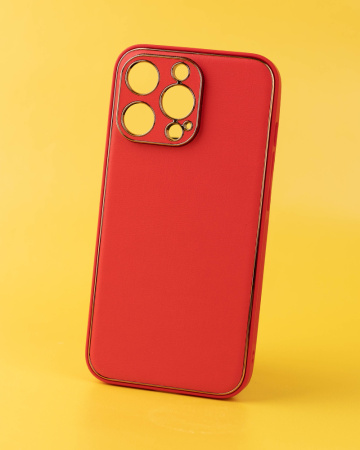 Чехол- накладка Glam iPhone 13 Pro красный