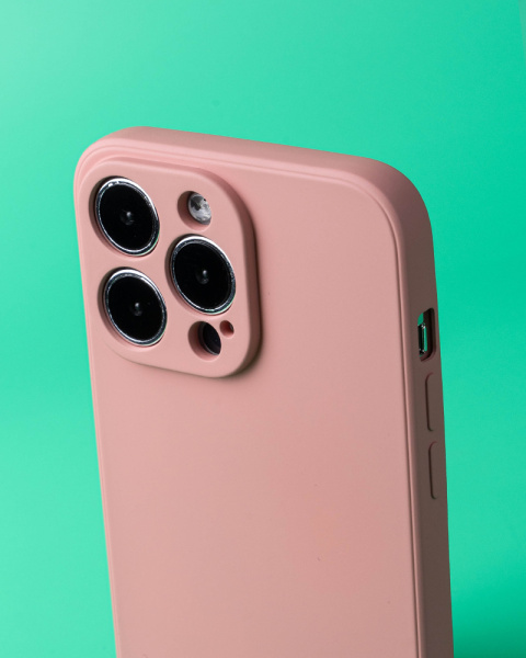 Чехол MY COLORS iPhone 14 Pro Max силикон розовый фламинго