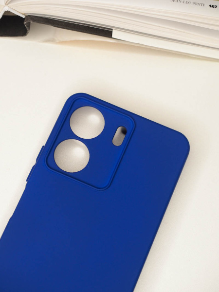 Чехол- накладка Silicone Cover Xiaomi Redmi 13C 4G/Poco C65 синий
