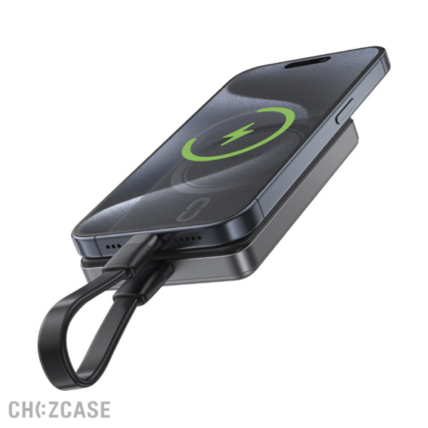 Внешний аккумулятор AceFast M12 10000 mAh (1USB-C, PD 20W, Magsafe 15W) черный