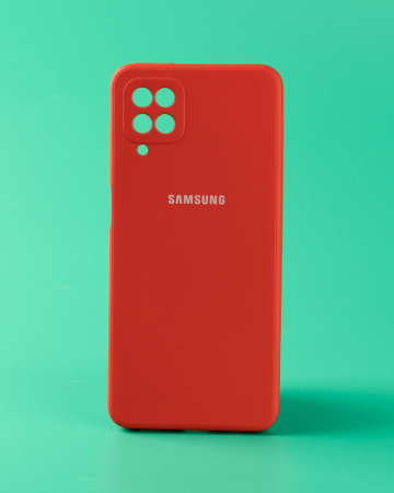 Чехол- накладка Silicone Cover Samsung S22+ красный