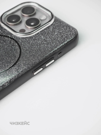 Чехол Крем-сода Magsafe iPhone 16 Pro Max черный