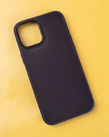 Чехол- накладка Fusion iPhone 12/iPhone 12 Pro темно-синий