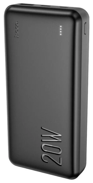 Внешний аккумулятор HOCO J87A 20000mAh (2USB, PD 20W, QC 3.0, LED) черный