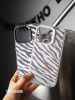 Чехол Чизкейс iPhone 13 Pro Max Зебра белый