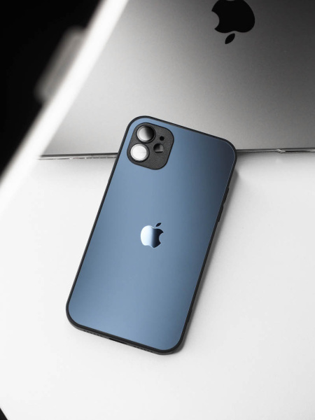 Чехол- накладка Мегаполис iPhone 11 синий