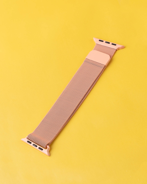 Ремешок Apple Watch 38/40 мм миланская петля розовый