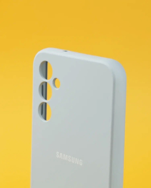 Чехол- накладка Silicone Cover Samsung A14 4G голубой