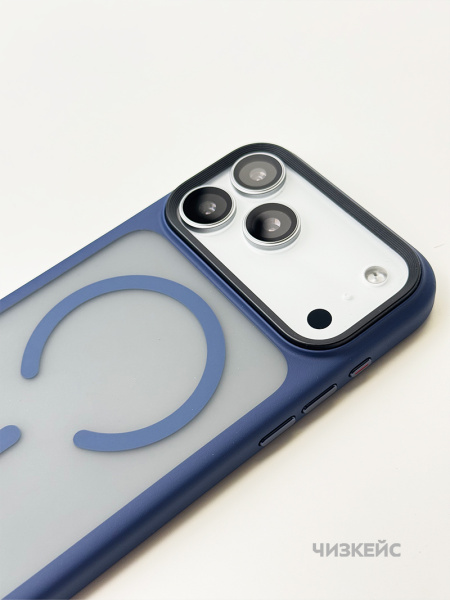 Чехол MOSBROS Comfortable Magsafe iPhone 17 Pro Max синий