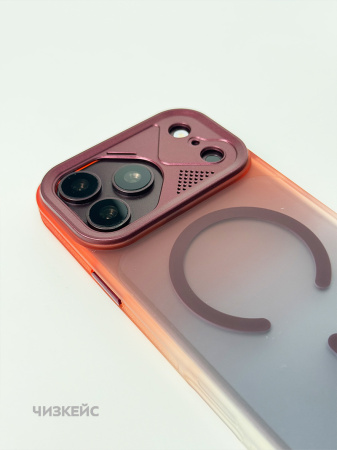 Чехол Марафон iPhone 17 Pro Max/18 Pro Max MagSafe бордо
