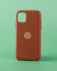 Чехол Eco-Leather iPhone 13 Pro коричневый