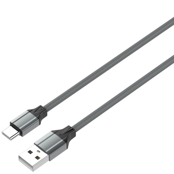 USB-кабель LDNIO LS441 Type-C (2.4А) 1 м серый