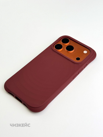 Чехол Волна MagSafe iPhone 17 Pro Max шоколад