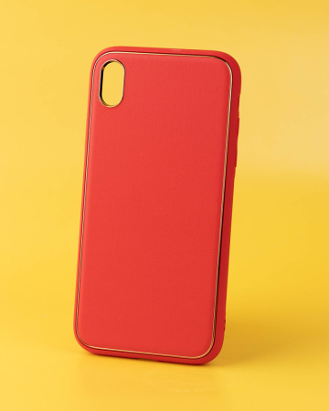 Чехол- накладка Glam iPhone X/XS красный