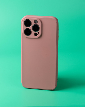 Чехол- накладка MY COLORS iPhone 14 Pro силикон розовый фламинго