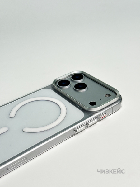 Чехол Невесомость iPhone 17 Pro Max/18 Pro Max MagSafe белый
